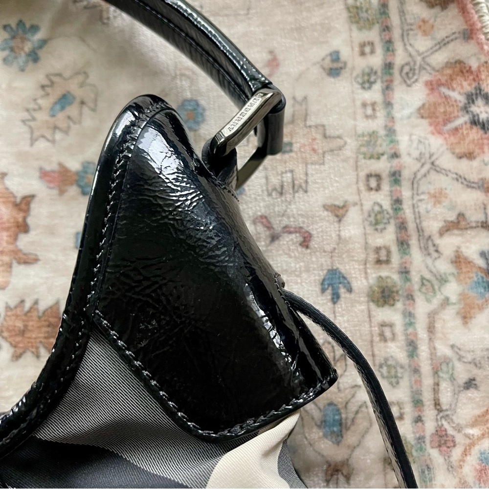 Burberry Black and Gray Plaid Shoulder Bag - Picture 8 of 15